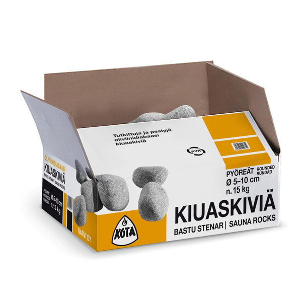 Kota Rounded Sauna Stones, 5-10 cm