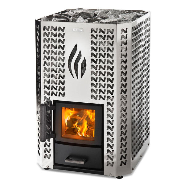 Narvi Stony 20 Wood Burning Sauna Stove, Stainless Steel